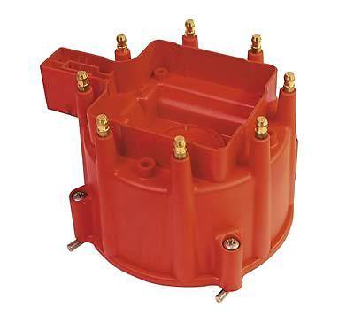 Msd distributor cap extreme male/hei-style red clamp-down pro-billet gm v8 ea