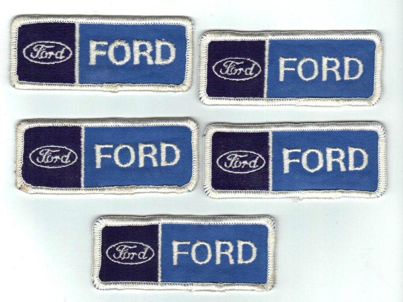 Ford patches  "new"   3 1/2" x 1 1/2"   5 ford patch lot