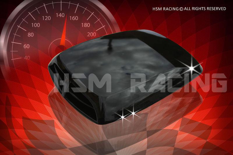 Racing style air flow vent turbo hood scoop black-g8-toyota nissan acura lexus