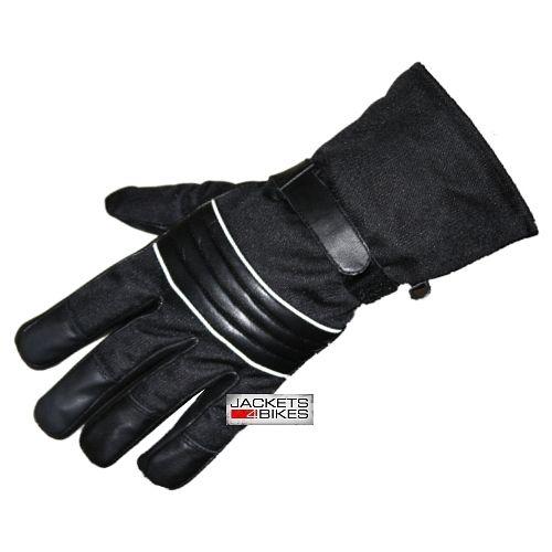 New s12 biker motorcycle men leather cordura gloves m