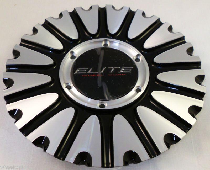 Elite wheels chrome/black custom wheel center cap caps # cap m-796 new!