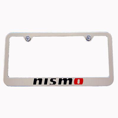 Nissan gtr 370z nismo chrome custom license plate frame