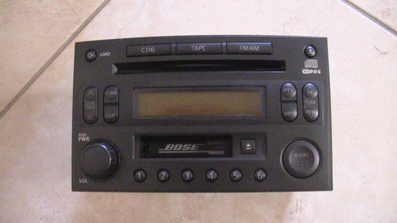 Nissan 2003 350z bose radio cassette 6 cd changer part # 286-8153-58 excellent