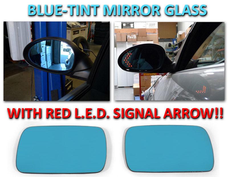 Usa 89-96 bmw e34 5 series / 92-99 e36 4d red arrow led turn signal mirror glass