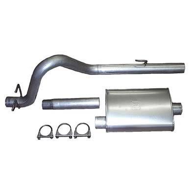 Summit exhaust system cat-back 2.50 " single rear exit steel jeep wrangler 2.5