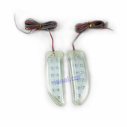 11 lamp soft light car side rearview mirror to signal indicator lights blue led