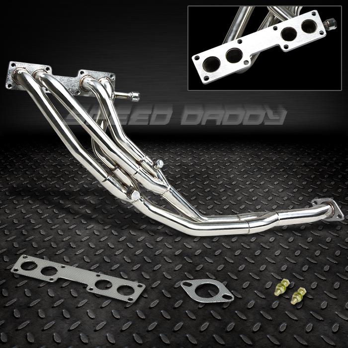 1pc tri-y manifold header+downpipe 89-94 nissan 240sx s13 silvia ka24e ka se/xe