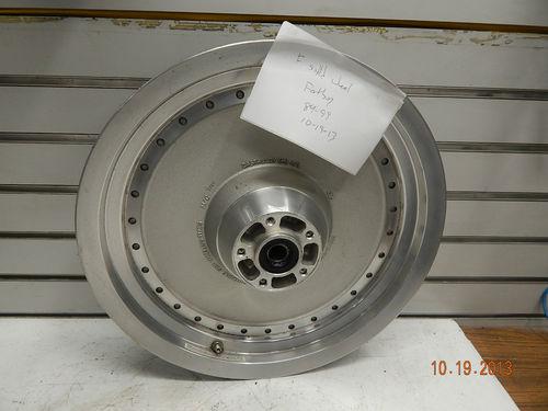 Front solid disc mag wheel harley 3.00 x 16 fatboy softail custom chopper 84-99 