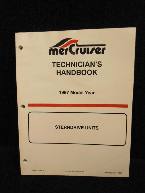 Oct 1996 mercruiser technician handbook #90-806534970 1997 yr model stern drive