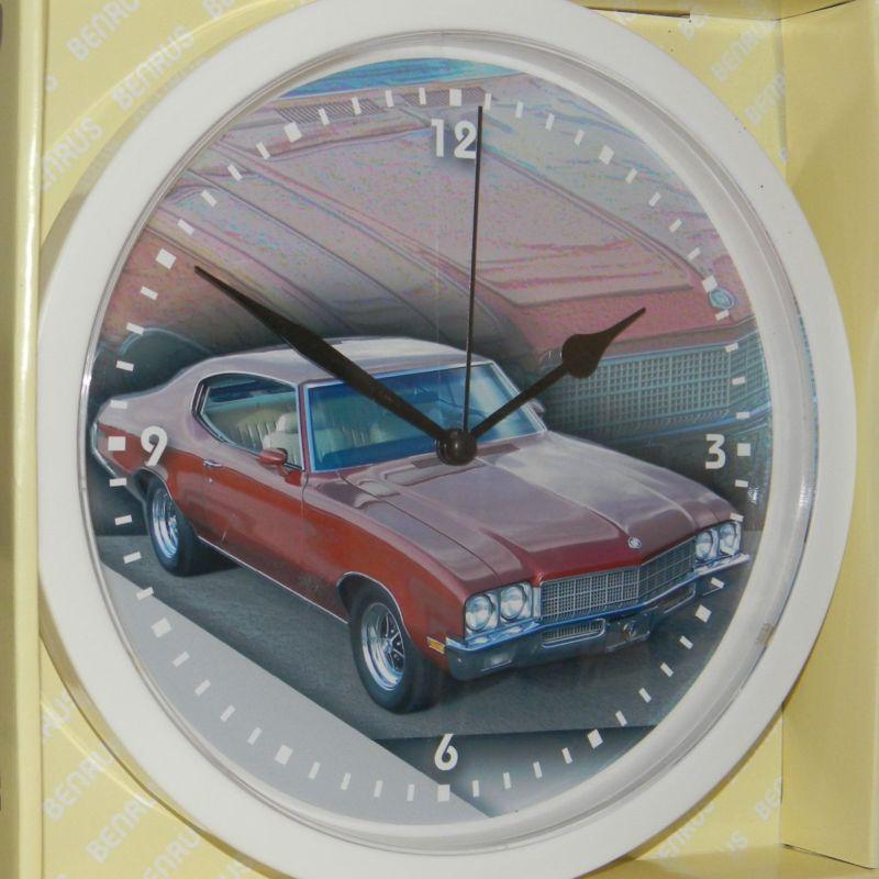 Buick skylark decorative 10 inch wall clock - white frame #506sd