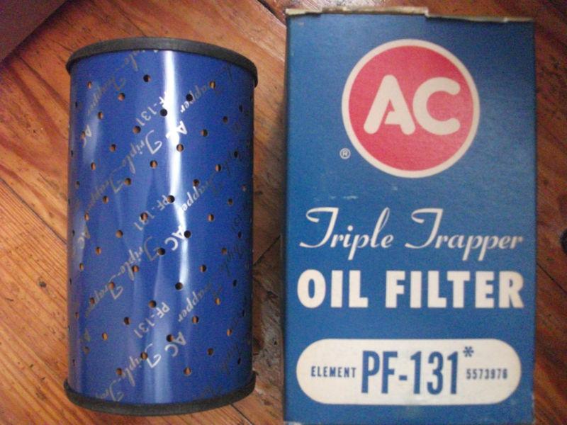 Vintage ac oill filter chevy v-8  1956-57,nos