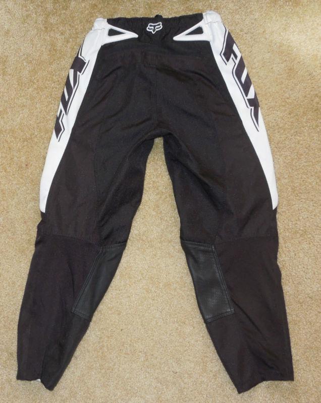 Fox motorcross racing youth pants size 8 8/24 model 180 child kids boys leather