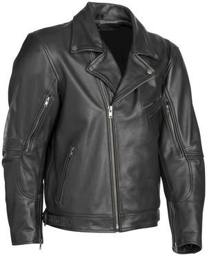 River road caliber classic leather jacket black us 44