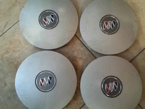 Set of 4 oem - 97-01 buick lesabre 9592738 wheel center caps hubcaps silver