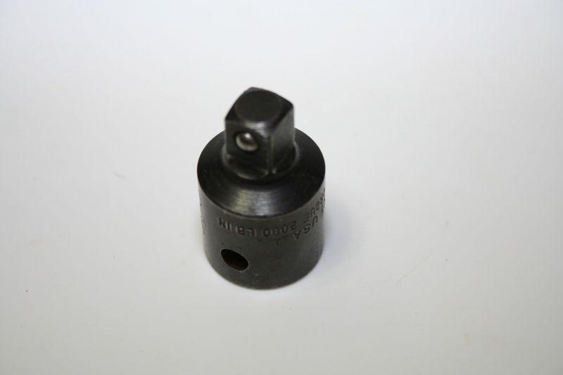 Snap on gax1 1/2 inch internal to 3/8 external adaptor used engraved
