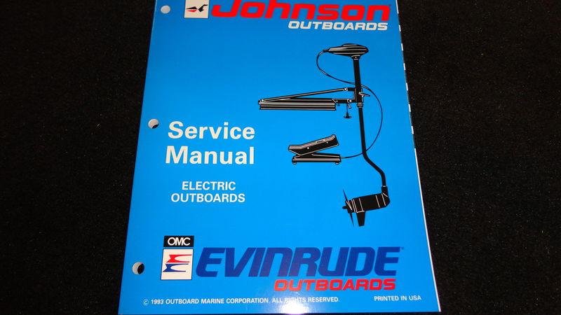 Used 1994 johnson service manual electric outboards #500605 boat motors