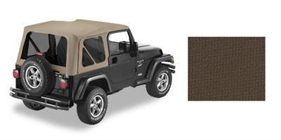 Pavement ends soft top replay complete top polymer cloth dark tan jeep each