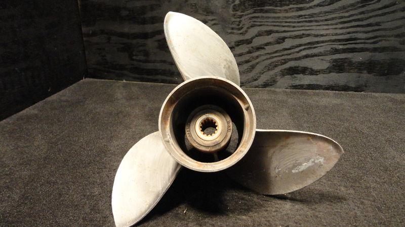 Used johnson/evinrude stainless steel propeller 13x19 outboard boat prop ss p711