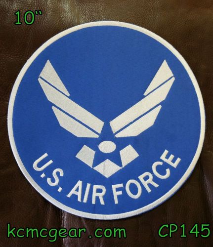 U.s air force round iron and sew on center patch for biker jacket vest cp145sk