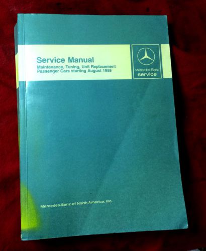 1960 vintage mercedes factory repair manual. 250s 220 seb 230 300