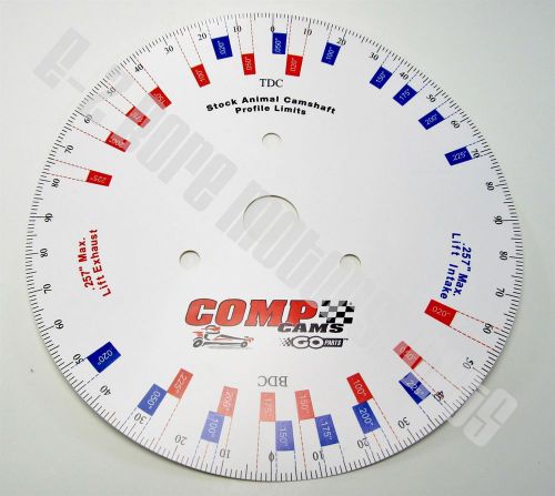 Comp cams degree wheel decal for briggs world formula animal racing engines wka