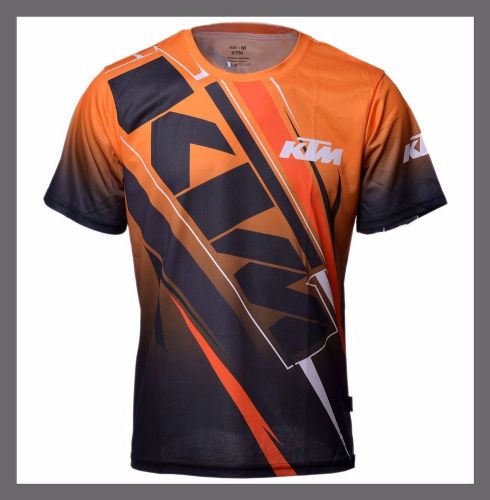 Ktm t-shirt short sleeves orange men motorcycle chopper big biker sport racing n