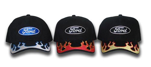 Ford flame hat--mustang-ford truck-boss-fusion-flex-focus-edge
