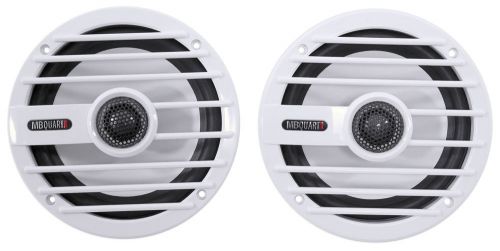 Pair mb quart nkf116 6.5&#034; 100 watt 2-way nautic marine boat audio speakers white