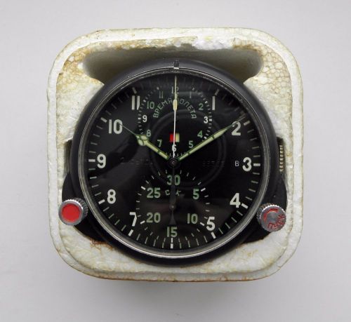 Military aircraft mig su cockpit clock chronograph achs-1 2 days soviet watch