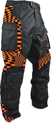 Hmk orange checker throttle pant - hm7pthroc2x ( mens size 2xl ) xx-large