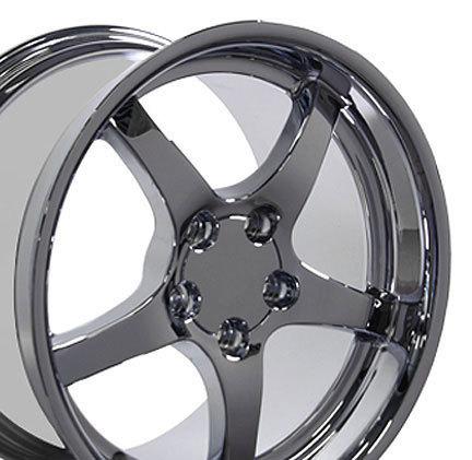 17" 18" 9.5/10.5 chrome c5 deep dish wheels rims fit camaro corvette
