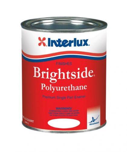 Interlux brightside polyurethane topside boat paint dark blue quart