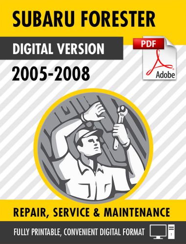 2005-2008 subaru forester factory repair service manual