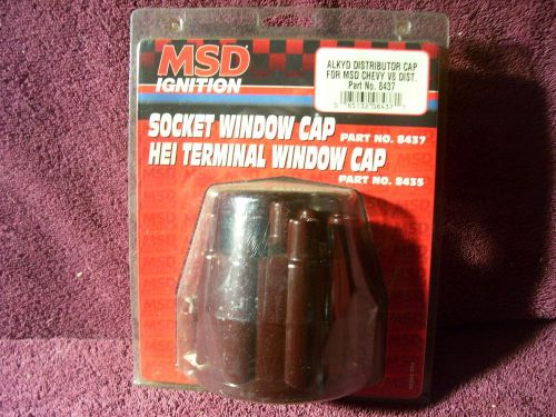 New chevy v8 red msd distributor cap # 8437 auto truck race gasser rod accessory