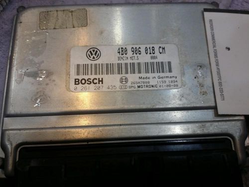 Volkswagen passat engine brain box electronic control module; 4 cyl 02