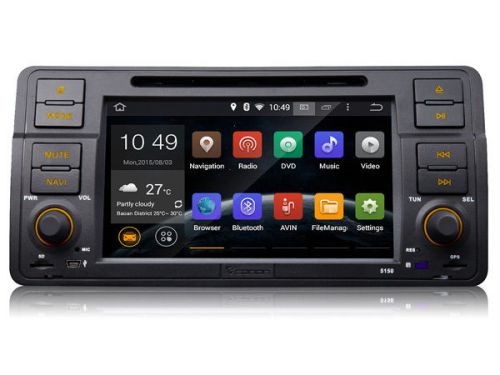 Android 4.4.4 quad-core 7&#034; multimedia car dvd gps with mutual control- bmw e46