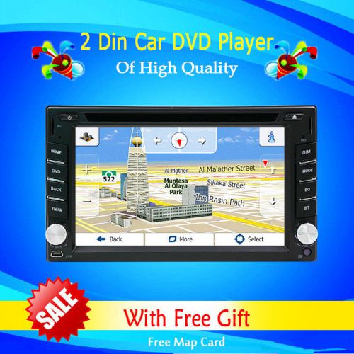 Double 2 din car dvd gps player radio stereo in dash headunit bluetooth video