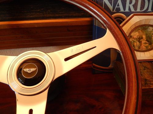 Bentley wood steering wheel  bentley t mulsanne turbo r  nardi 15.3&#034; new