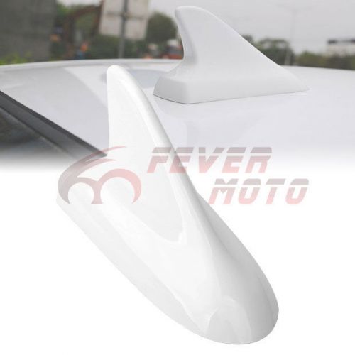 New fit honda civic white abs shark fin roof top decor dummy antenna aerial fm