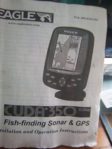 Eagle fish finding sonar manual only