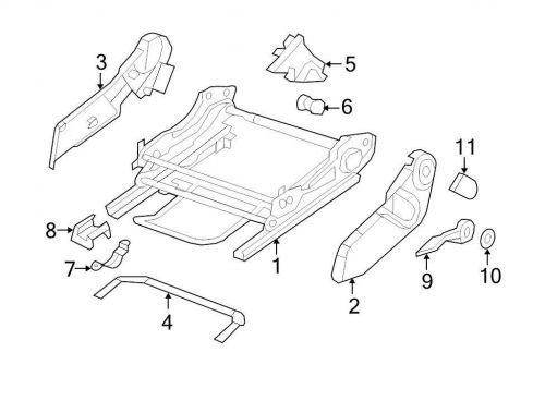 Chrysler oem jeep seat track cover 1rw99xdvaa image 8