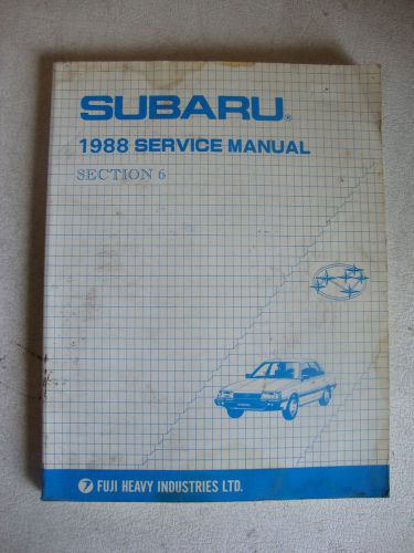 1988 subaru factory electrical service manual # g139be