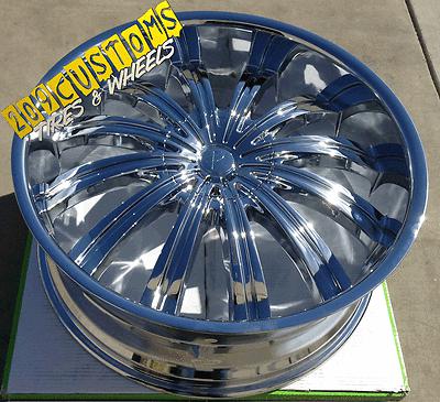22" inch phino wheels rims tires pw38 5x115 5x120 +13 offset 22x9 dodge nitro