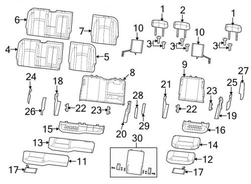 Chrysler oem dodge seat track cover 1nn60xdvaa image 27