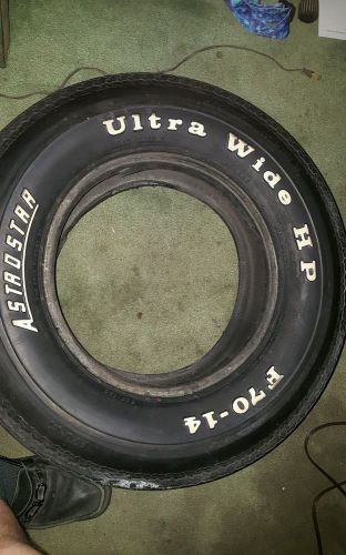 Vintage, original astrostar ultra wide hp f70-14 bias ply very good usa tire