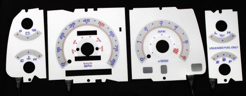 85mph indiglo el glow gauge face g3 reverse overlay new for 91-94 ford ranger