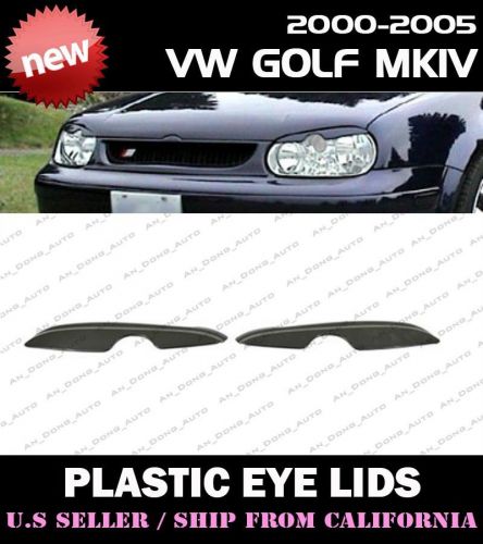 ** 00-05 volkswagen vw golf gti mk4 headlight eyelids cover eye lids (abs) **