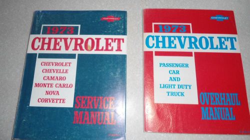 Chevrolet service and overhaul manuals 1973