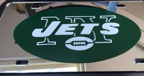Nfl - acrylic new york jets license plate