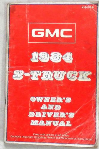 1984 gmc s truck owners manual